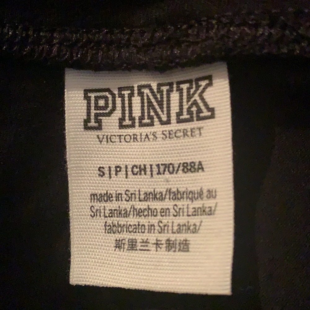 Pink lace up gym pants size small side pockets good cond inseam 29 - Picture 3 of 3